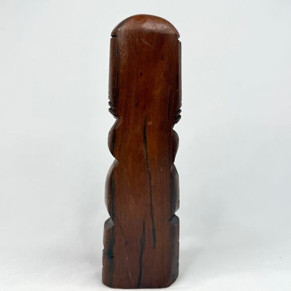 Vintage S. Fuko Hand Carved Wooden Tiki - Picture 4 of 6